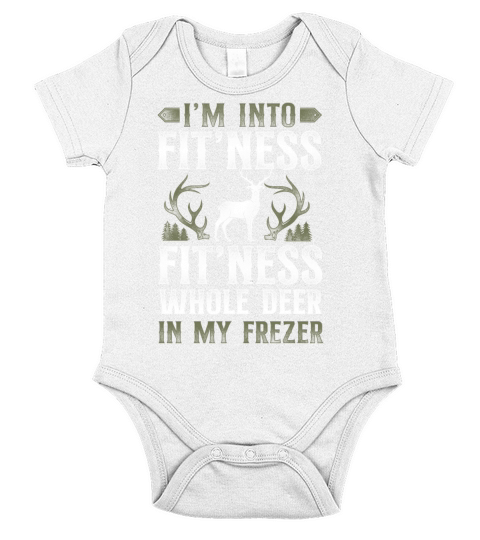 Buck Deer Hunting Hunter Vintage Short Sleeve Baby One-Piece