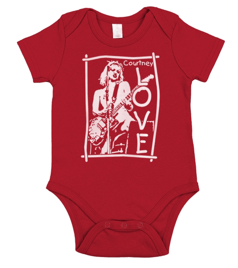 Courtney Fan Love Short Sleeve Baby One-Piece