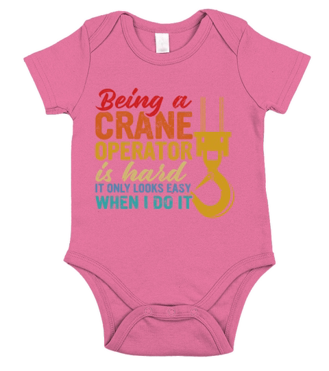 Crane Operator Driver Accessories Short Sleeve Baby One-Piece