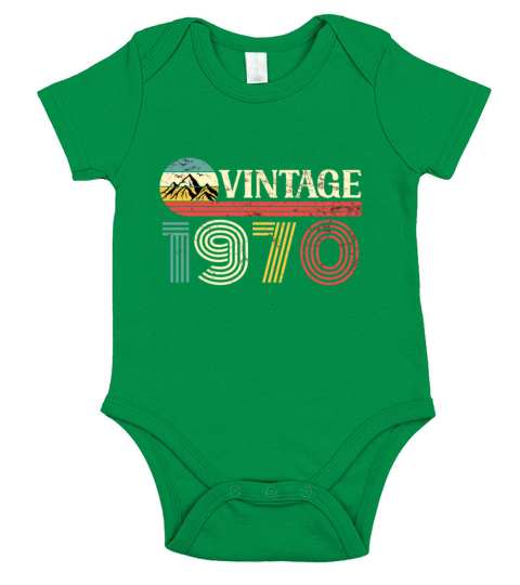 Funny Birthday Born in 1970 Limited Edition Short Sleeve Baby One-Piece