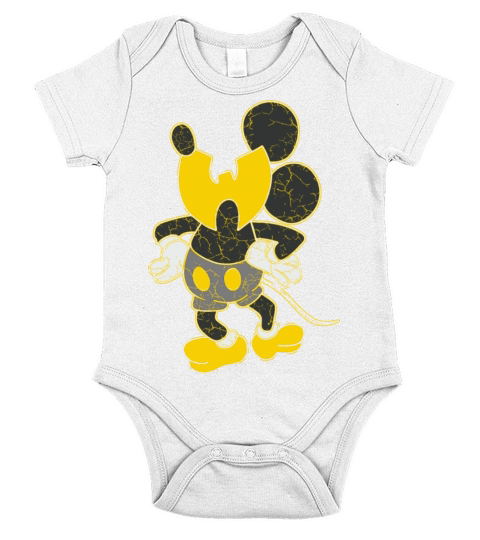funny for kids animal wutang gold Short Sleeve Baby One-Piece