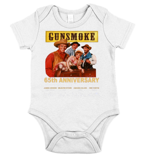 Gunsmoke 65th anniversary 1955-2020 signatures shirt Short Sleeve Baby One-Piece