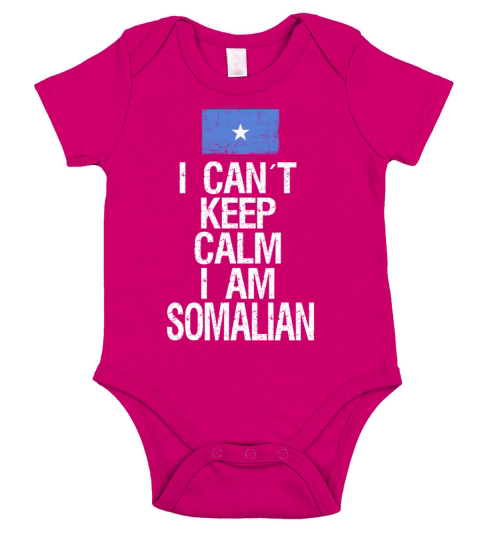 I can not keep calm I am Somalian Short Sleeve Baby One-Piece