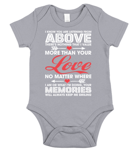 I Know You Are Listening From Above Nothing Short Sleeve Baby One-Piece