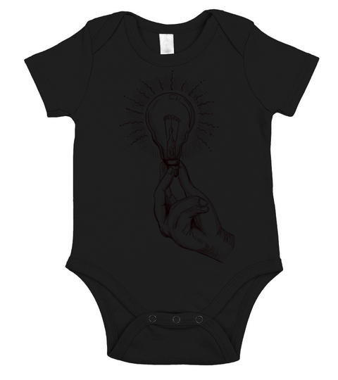 Idea Is A Gift Design Short Sleeve Baby One-Piece