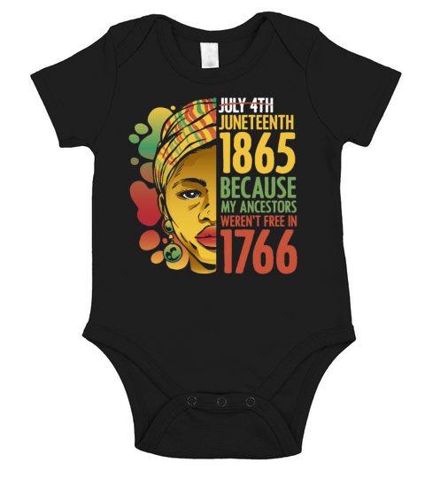 Juneteenth Day Ancestors Free For African American Short Sleeve Baby One-Piece