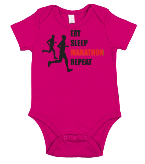 marathon Short Sleeve Baby One-Piece
