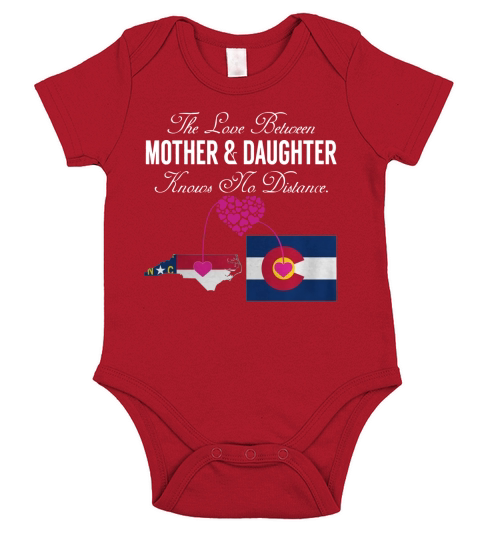 Mother and Daughter - North Carolina - Colorado - States Shirt Short Sleeve Baby One-Piece