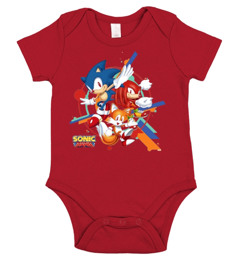 Official Sonic Mania Short Sleeve Baby One-Piece