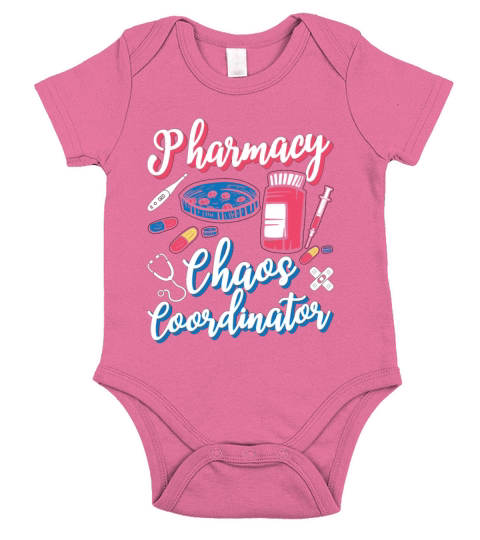 Pharmacy Chaos Coordinator Pharmacist Technician Short Sleeve Baby One-Piece