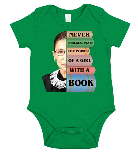 RBG Never Underestimate Ruth Bader Ginsburg Coffee Mug Short Sleeve Baby One-Piece