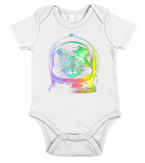 Space Cat Short Sleeve Baby One-Piece