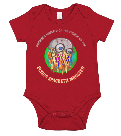 Spaghetti Monster Flying Halloween Short Sleeve Baby One-Piece