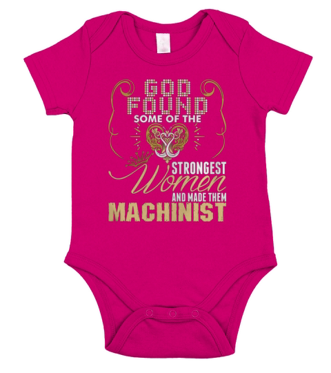 Strongest Women Made Machinist - Women’s Premium T-Shirt Short Sleeve Baby One-Piece