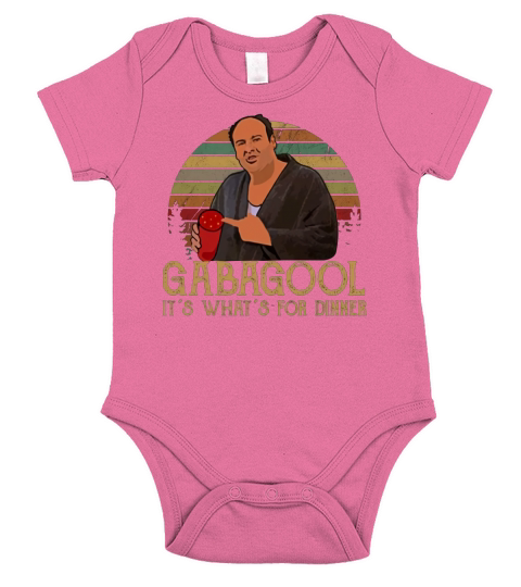 Tony Sopranos Gabagool it’s what’s for dinner vintage Short Sleeve Baby One-Piece