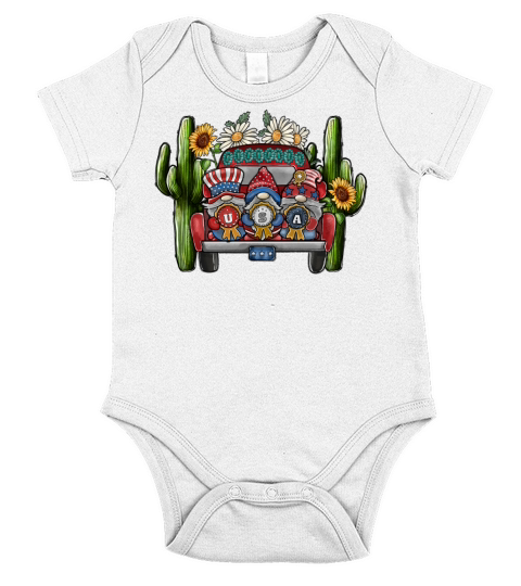 USA Truck Short Sleeve Baby One-Piece
