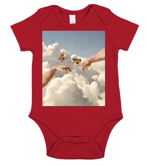 Vintage Cloud Aesthetic Dreamcore Angelcore Short Sleeve Baby One-Piece