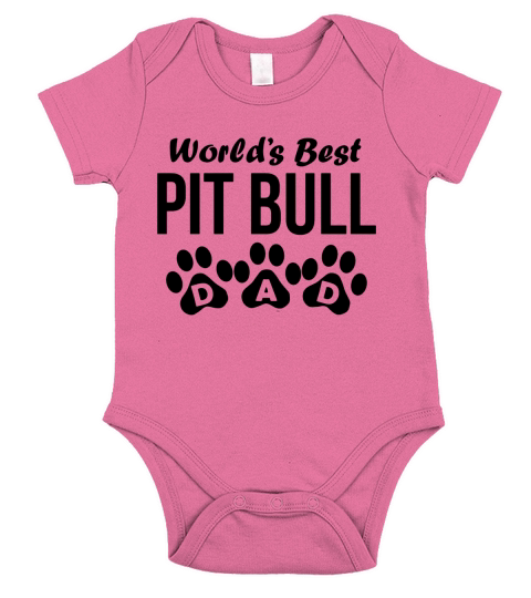 Worlds Best Pit Bull Dad - Mens Premium T-Shirt201747250454 Short Sleeve Baby One-Piece