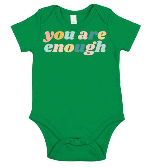 You Are Enough - Christian Short Sleeve Baby One-Piece