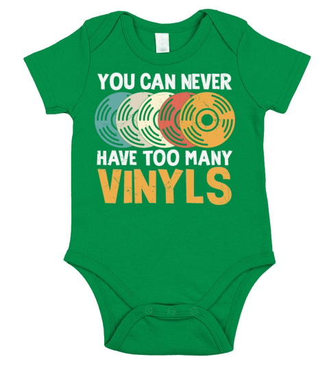 You Can Never Have Too Many Vinyls Short Sleeve Baby One-Piece