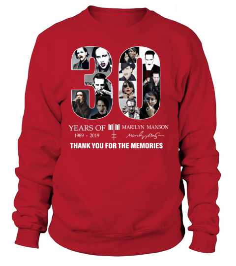 30 Years Of Marilyn Manson 1989-2019 Signature shirt Sweatshirt Unisex