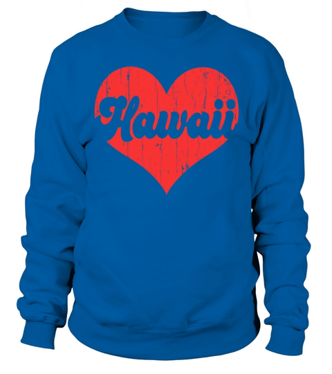 America Citizen US State Flag Heart Love Hawaii Sweatshirt Unisex