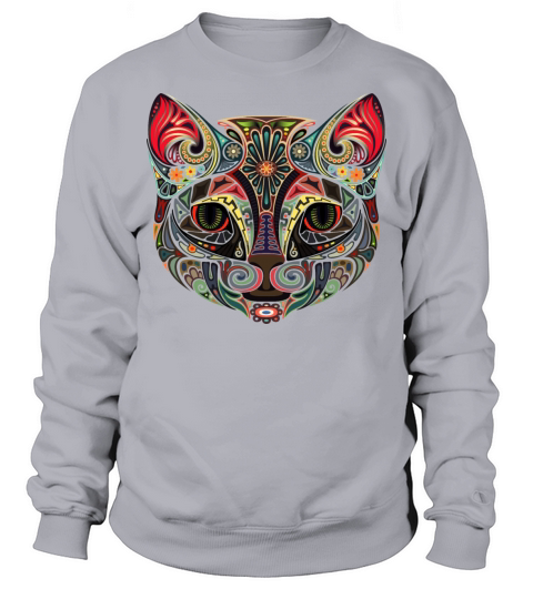 Cat Face MultiColor Sweatshirt Unisex