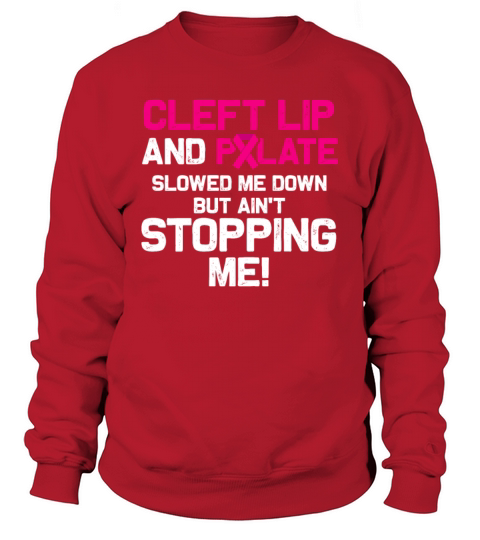 Cleft Palate Lip Fun Nutrition Strong Awareness Sweatshirt Unisex