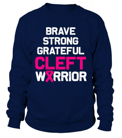 Cleft Palate Lip Proud Strong Awareness design Sweatshirt Unisex