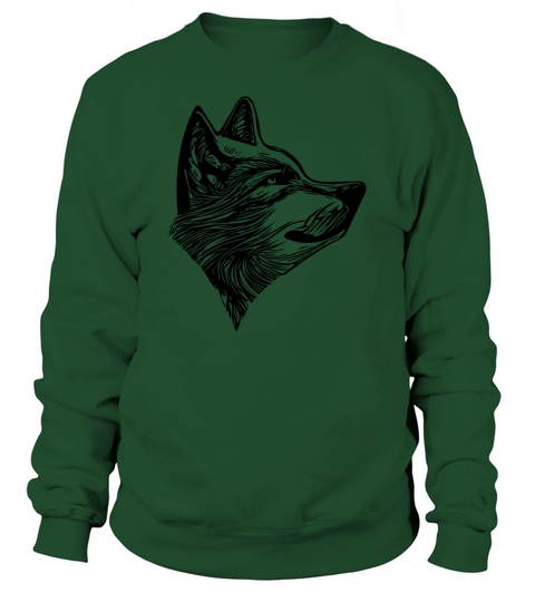 Elegant Vintage Wolf Portrait Sweatshirt Unisex