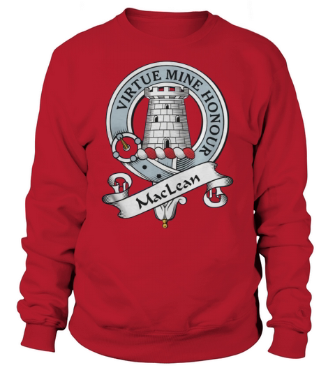 MacLean Clan Badge Scottish Clan Badges Sweatshirt Unisex