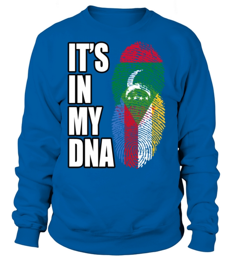 Maldivian And Comoran Mix Heritage DNA Flag Sweatshirt Unisex