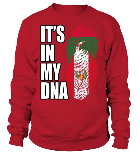 Maldivian And Peruvian Mix Heritage DNA Flag Sweatshirt Unisex