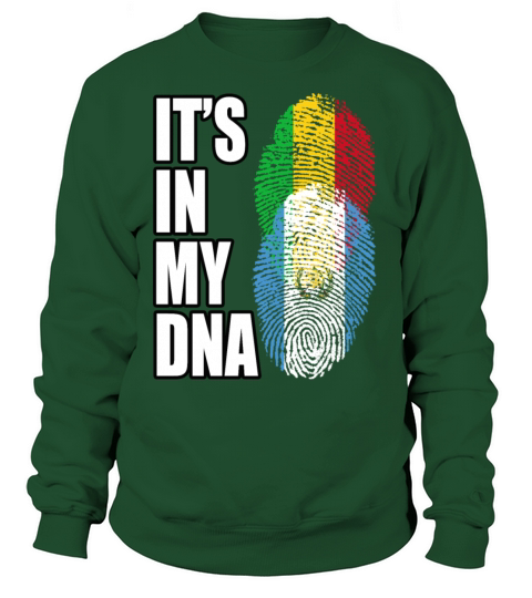 Malian And Guatemalan Mix Heritage DNA Flag Sweatshirt Unisex