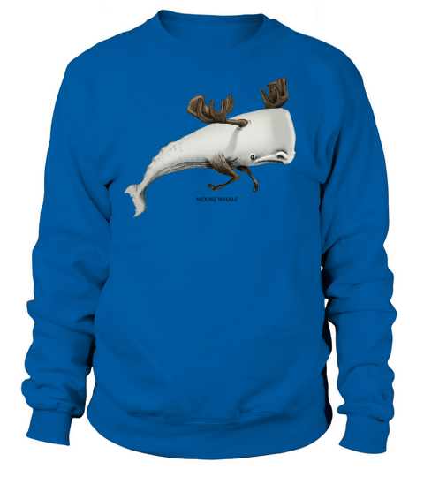 Moose Whale Sweatshirt Unisex