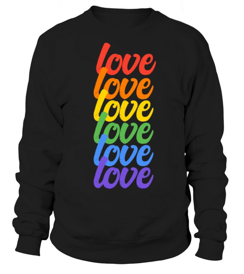 Pride Month Love Rainbow Sweatshirt Unisex