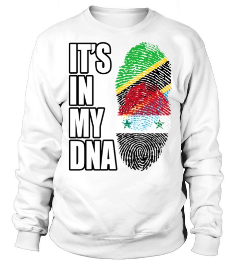 Tanzanian And Syrian Vintage Heritage DNA Flag Sweatshirt Unisex