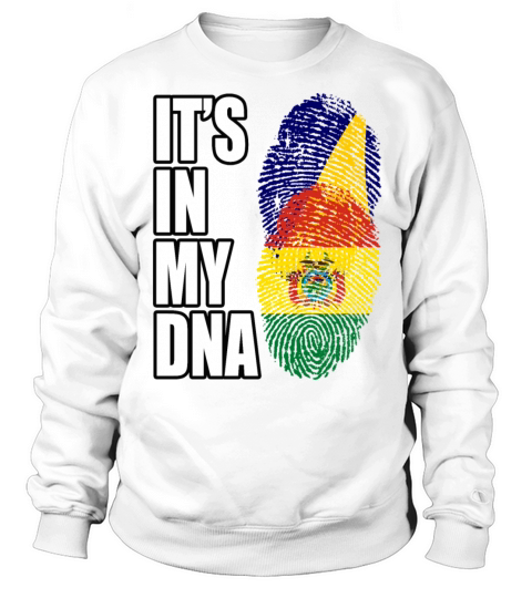 Tokelauan And Bolivian Mix Heritage DNA Flag Sweatshirt Unisex