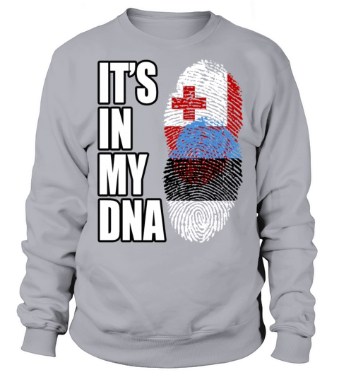 Tongan And Estonian Mix Heritage DNA Flag Sweatshirt Unisex
