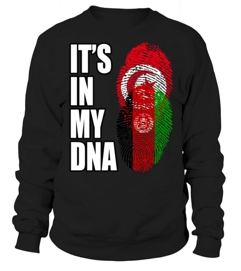 Tunisian And Afghanistan Mix Heritage DNA Flag Sweatshirt Unisex