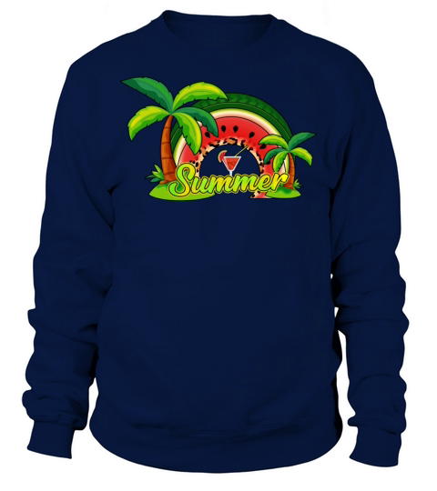 Watermelon Rainbow Summer Sublimation Sweatshirt Unisex