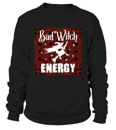 Witchy Quote Bad Witch Celtic Mandala Sweatshirt Unisex