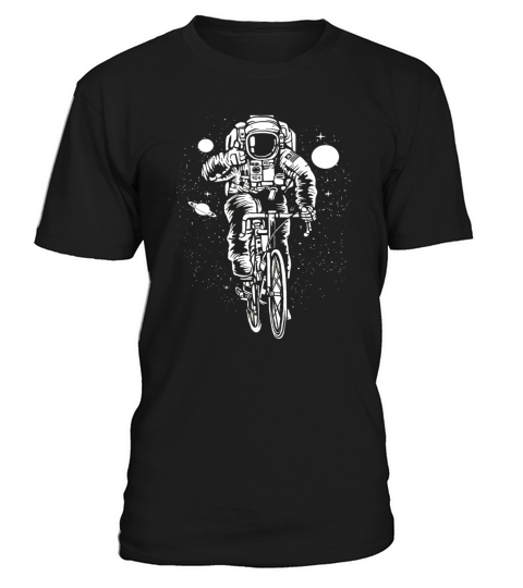 Bike T-Shirt Biking Astronaut Fun Bicycle Space Cycling Tee T-Shirt Unisex