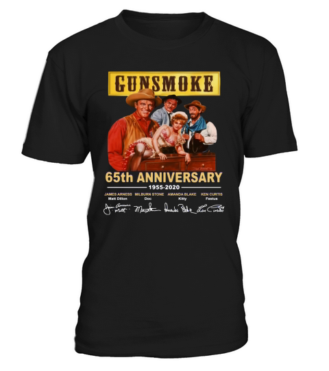 Gunsmoke 65th anniversary 1955-2020 signatures shirt T-Shirt Unisex