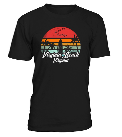 Vintage Virginia Beach Virginia Surfing Retro Surf T-Shirt Unisex