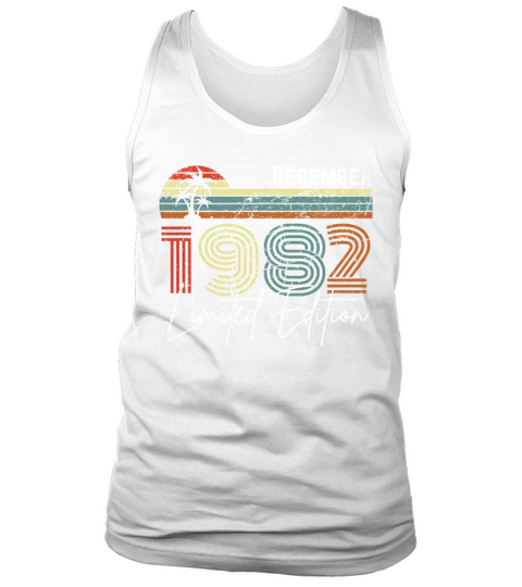 40 Years December 1982 Vintage Limited Edition Tank Top Unisex