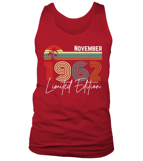 60 Years November 1962 Vintage Limited Edition Tank Top Unisex