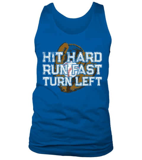Baseball Fan Vintage Hit Hard Run Tank Top Unisex
