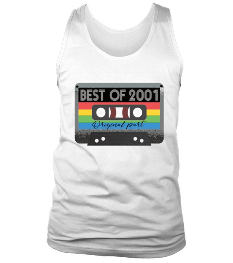Best Of 2001 Vintage Cassette Retro Birthday Tank Top Unisex
