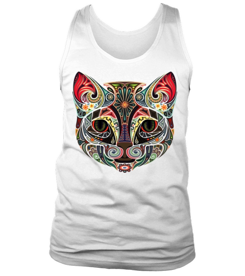 Cat Face MultiColor Tank Top Unisex